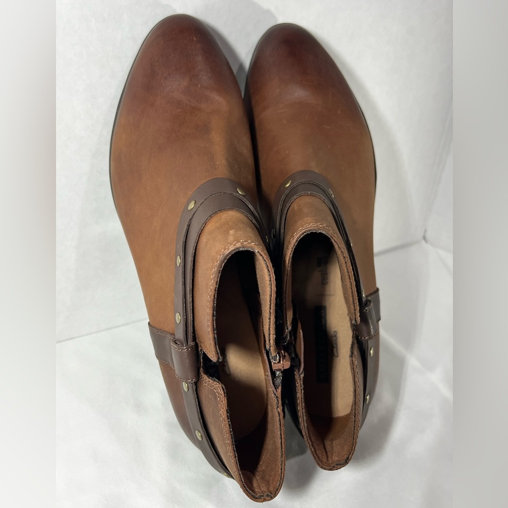 Clarks Brown Ankle Boots